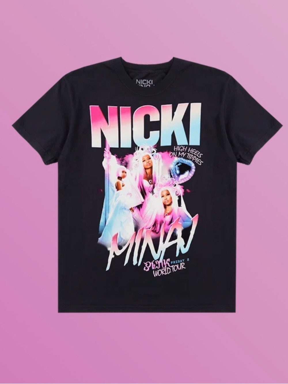 Nicki Minaj Pink Friday 2 World Tour Tee - Size Medium